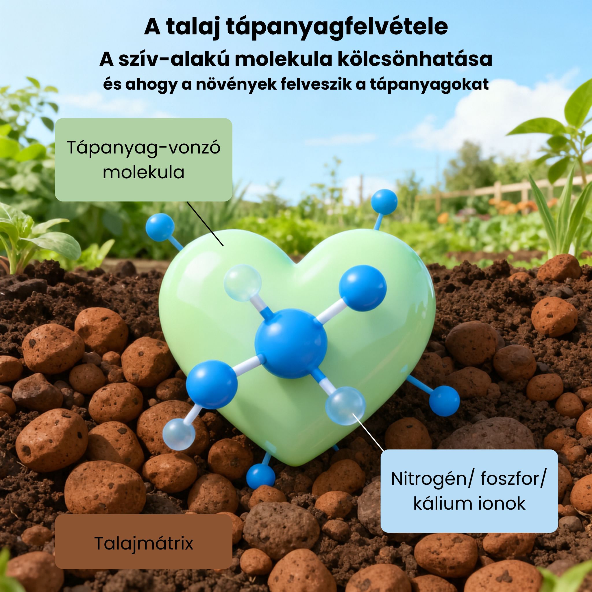 Talaj tápanyagfelvétel Humin Garden huminsav
